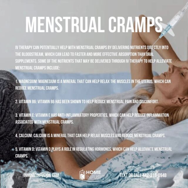 IV Treatment for Menstrual Cramps